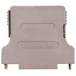 1 pcs - FCT from Molex FPHGR Series ABS Angled, Straight D Sub Backshell, 9 Way, Strain Relief