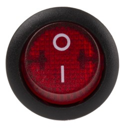 1 pcs - APEM Illuminated DPST, On-Off Rocker Switch Panel Mount