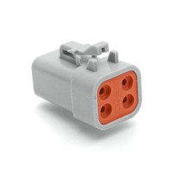 2 pcs - Amphenol Industrial, ATP Automotive Connector Plug 4 Way, Crimp Termination