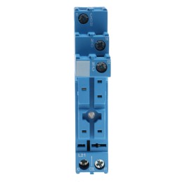 1 pcs - Finder 95 250V ac DIN Rail Relay Socket, for use with 40.31 Series Relay