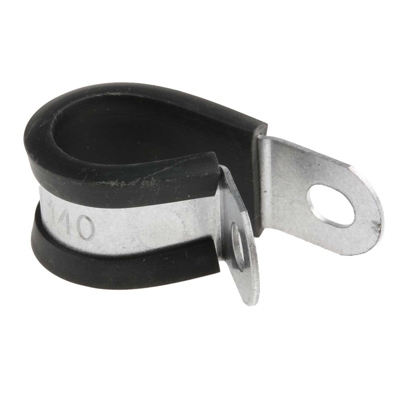 1 Pack of 5 - RS PRO Black Plated Steel P Clamp, 14mm Max. Bundle