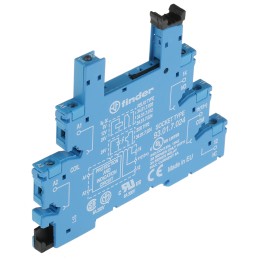 1 pcs - Finder 93 5 Pin 6-24V dc DIN Rail Relay Socket, for use with 34.81, 34.51 Series Relay