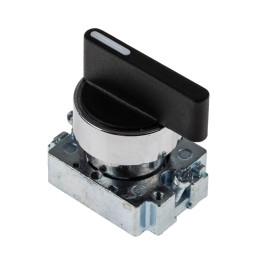 1 pcs - RS PRO 3 Position Selector Switch Head, 22mm Cutout, Black Handle