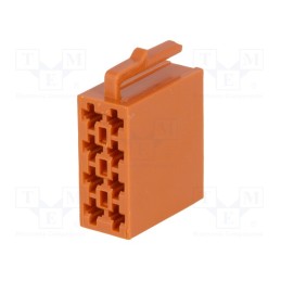 10 pcs : - Connector housing, plug, ISO, PIN: 8, 341432