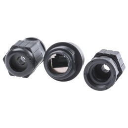 1 pcs - Amphenol Industrial RDP Series Female RJ45 Connector, Cable Mount