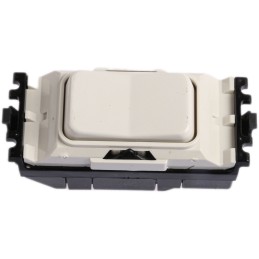 1 pcs - MK Electric 2 Way White Switch Insert Module 10A, Grid Plus Series