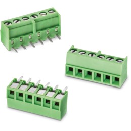 2 pcs - Wurth Elektronik 2431 Series PCB Terminal Block, 8-Contact, 3.5mm Pitch, PCB Mount, 1-Row, Solder Termination