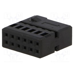 10 pcs : - Connector housing, plug, Quadlock 12pin, black, 342900