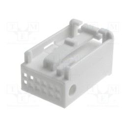 10 pcs : - Housing cap, plug, Quadlock 12pin, white, 770010