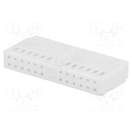 10 pcs : - Connector housing, socket, Quadlock, PIN: 24, white, 342910