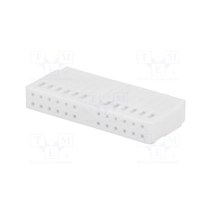 10 pcs : - Connector housing, socket, Quadlock, PIN: 24, white, 342910
