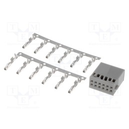 10 pcs : - Kit, plug, Quadlock, PIN: 12, VW 2011-&gt,, white