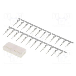 10 pcs : - Kit, plug, Quadlock, PIN: 24, VW 2011-&gt,, white