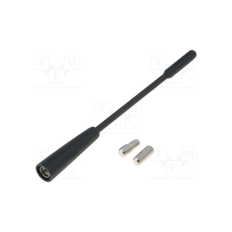 10 pcs : A00107 - Antenna mast, 0.14m, M5,M6, inside, universal, black