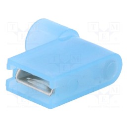 50 pcs : - Terminal: flat, 6.3mm, 0.8mm, female, 1.5÷2.5mm2, crimped, blue