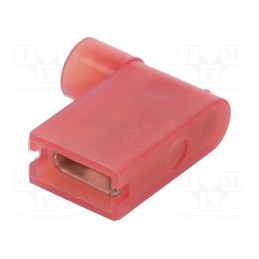 50 pcs : - Terminal: flat, 6.3mm, 0.8mm, female, 0.75÷1.5mm2, crimped, red