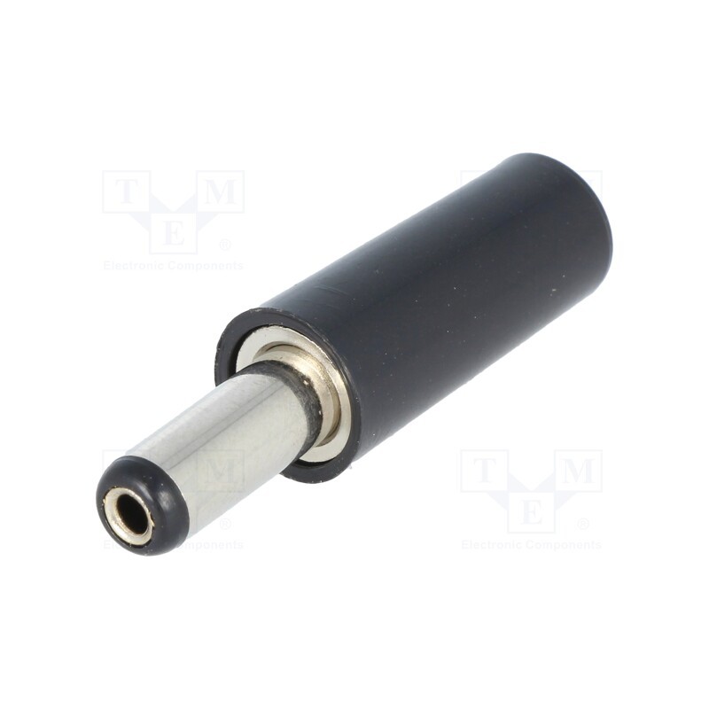 50 pcs : - Plug, DC supply, female, 5.5/2.1mm, 5.5mm, 2.1mm, for cable, 14mm