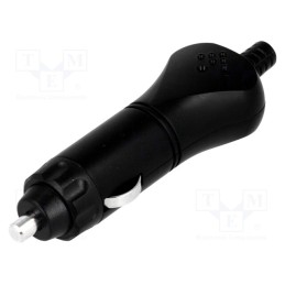 10 pcs : A13-26A - Cigarette lighter plug, Inom: 8A, Sup.volt: 7÷12VDC, 12V/8A, black