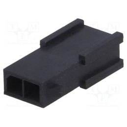 50 pcs : 10127717-02LF - Plug, wire-board, male, Minitek® Pwr 3.0, 3mm, PIN: 2, for cable, 5A