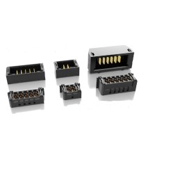 2 pcs - Samtec UMPS Series Straight PCB Socket, 2-Contact, 1-Row, 2mm Pitch