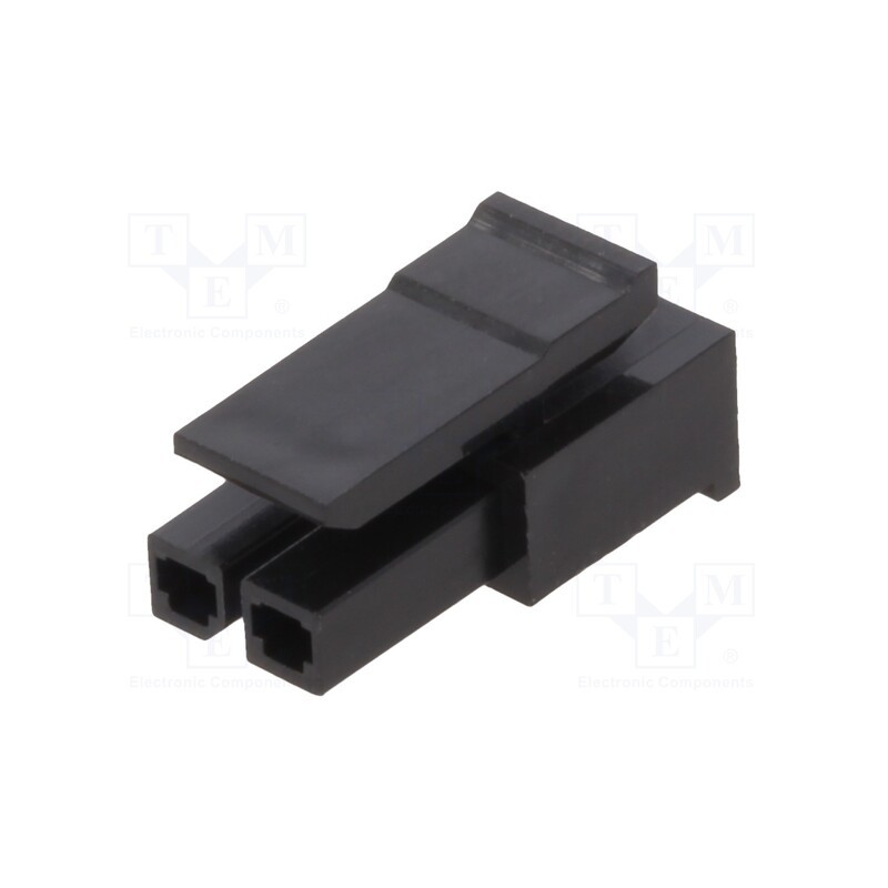 50 pcs : 10136653-02GLF - Plug, wire-board, female, Minitek® Pwr 3.0, 3mm, PIN: 2, -40÷105°C