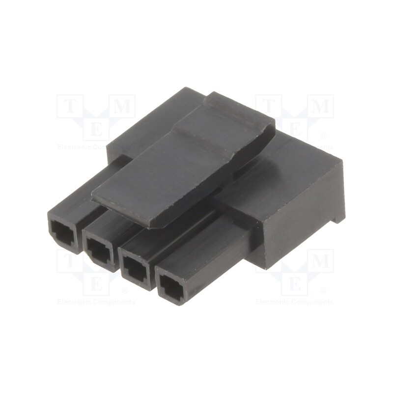 50 pcs : 10136653-04GLF - Plug, wire-board, female, Minitek® Pwr 3.0, 3mm, PIN: 4, -40÷105°C