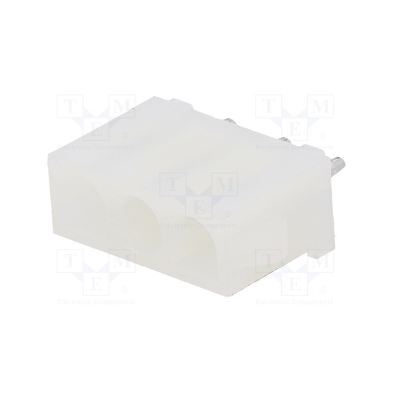 50 pcs : 10844030 - Socket, wire-board, male, MLX, 6.35mm, on PCBs, PIN: 3, Layout: 1x3