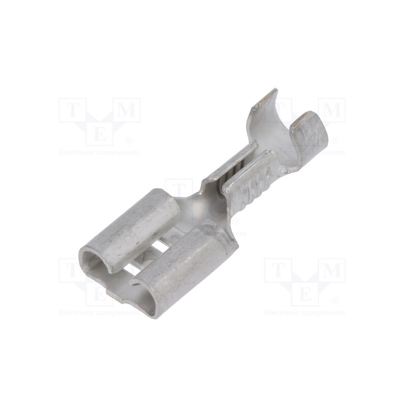 50 pcs : 1-160304-2 - Terminal: flat, 6.3mm, 0.8mm, female, 1÷2.5mm2, crimped, straight