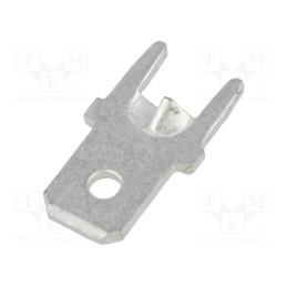 50 pcs : 1213-ST - Terminal: flat, 5.2mm, 0.8mm, male, THT, brass, tinned, straight