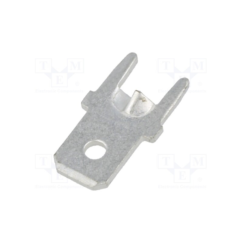 50 pcs : 1213-ST - Terminal: flat, 5.2mm, 0.8mm, male, THT, brass, tinned, straight