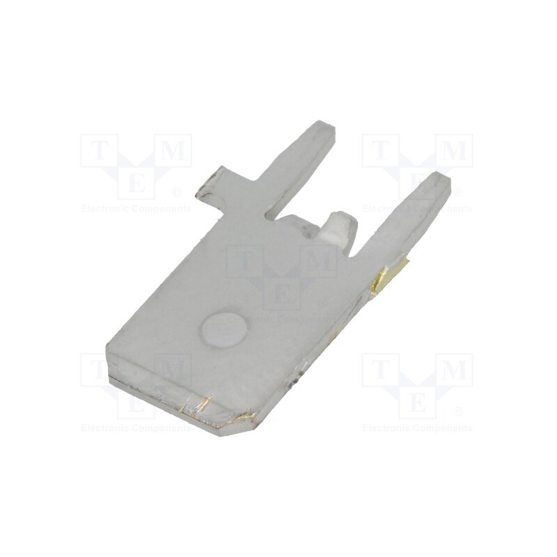 50 pcs : 1217861-1 - Terminal: flat, 6.3mm, 0.8mm, male, THT, brass, tinned, straight