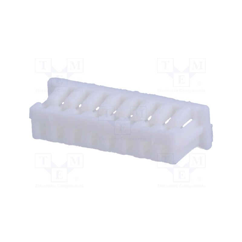 50 pcs : 125CH-A-08 - Plug, wire-board, female, 1.25mm, PIN: 8, w/o contacts, for cable