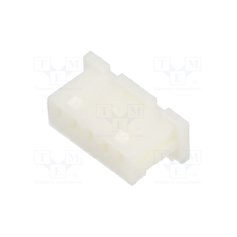 50 pcs : 125CH-B-05 - Plug, wire-board, female, 1.25mm, PIN: 5, w/o contacts, for cable