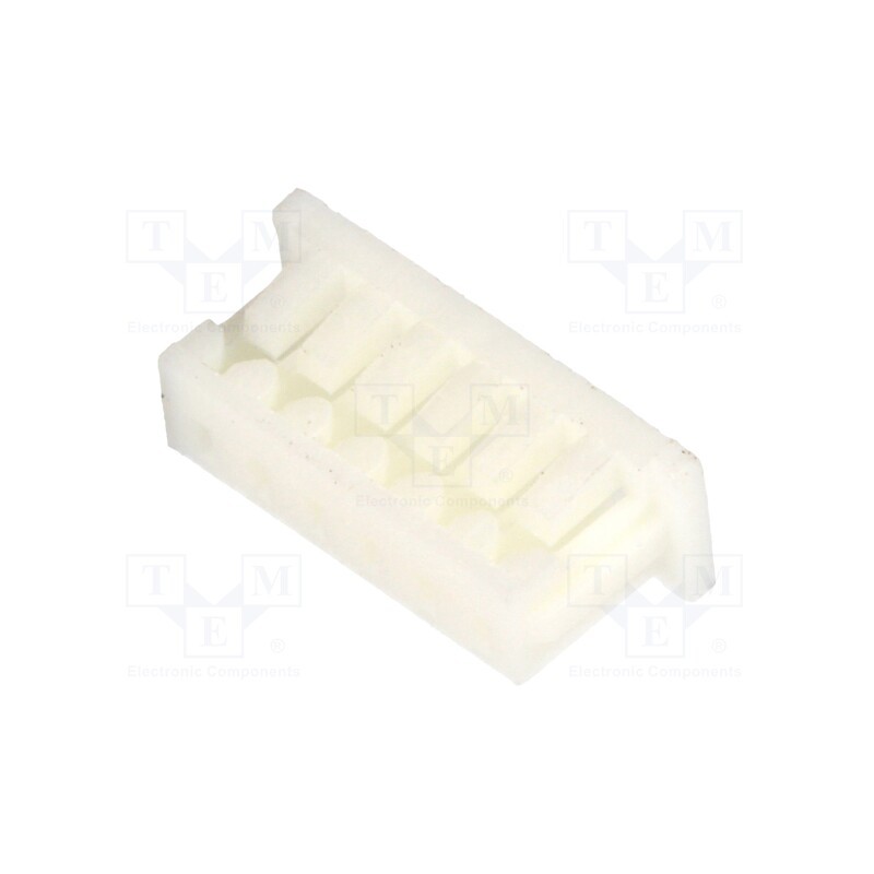 50 pcs : 125CH-B-06 - Plug, wire-board, female, 1.25mm, PIN: 6, w/o contacts, for cable