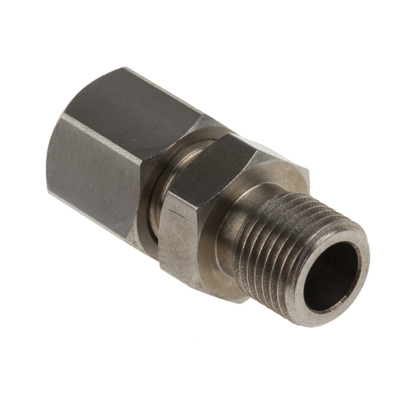 1 pcs - RS PRO Thermocouple Compression Fitting for Use with Thermocouple, 1/8 BSPP, 6mm Probe, RoHS Compliant Standard