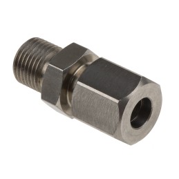 1 pcs - RS PRO Thermocouple Compression Fitting for Use with Thermocouple, 1/8 BSPP, 6mm Probe, RoHS Compliant Standard
