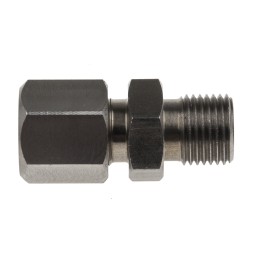 1 pcs - RS PRO Thermocouple Compression Fitting for Use with Thermocouple, 1/8 BSPP, 6mm Probe, RoHS Compliant Standard