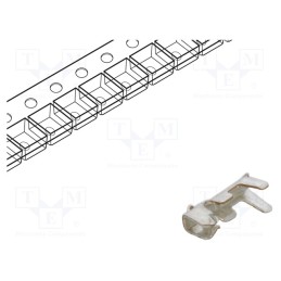 100 pcs : 125CTB-R - Contact, female, phosphor bronze, tinned, 32AWG÷28AWG, crimped, 5A