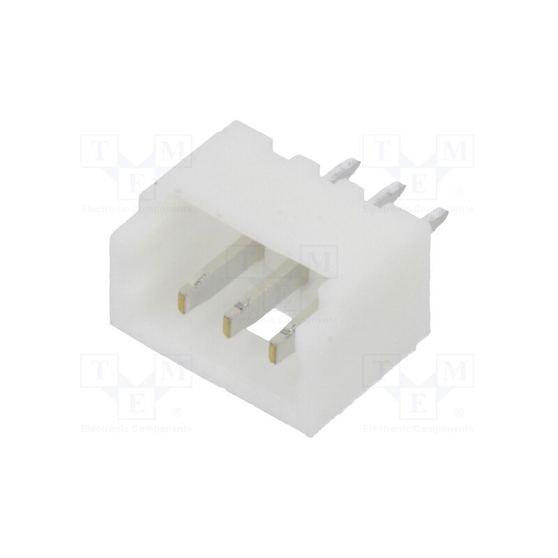 50 pcs : 125SH-B-03-TS - Socket, wire-board, male, 1.25mm, PIN: 3, THT, 125V, 1A, tinned