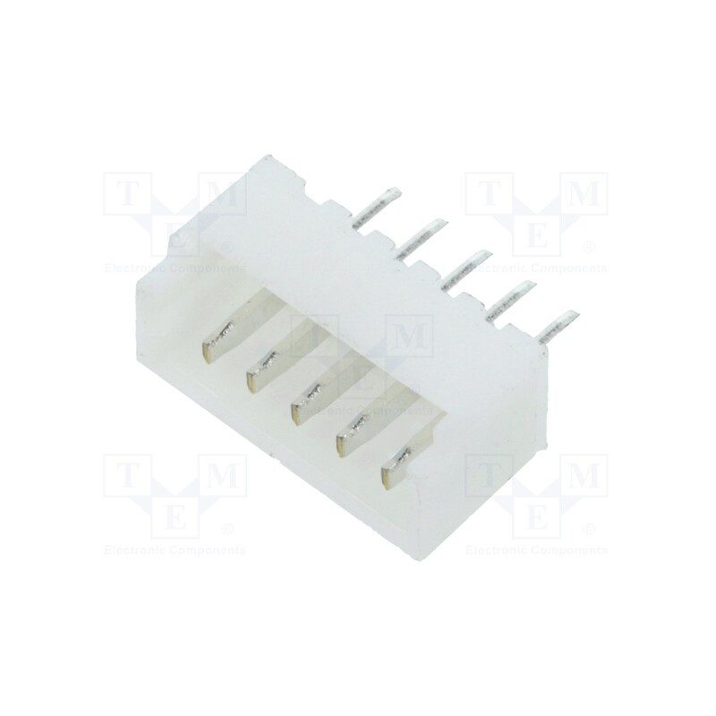 50 pcs : 125SH-B-05-TS - Socket, wire-board, male, 1.25mm, PIN: 5, THT, 125V, 1A, tinned