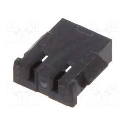 50 pcs : 12CH-A4-02-BK - Plug, wire-board, female, 1.2mm, PIN: 2, IDC, for cable, -25÷85°C