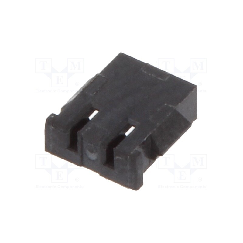 50 pcs : 12CH-A4-02-BK - Plug, wire-board, female, 1.2mm, PIN: 2, IDC, for cable, -25÷85°C