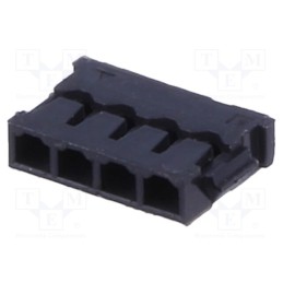 50 pcs : 12CH-A4-04-BK - Plug, wire-board, female, 1.2mm, PIN: 4, IDC, for cable, -25÷85°C