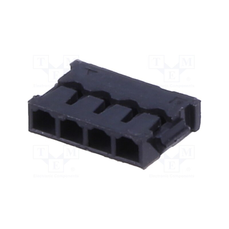 50 pcs : 12CH-A4-04-BK - Plug, wire-board, female, 1.2mm, PIN: 4, IDC, for cable, -25÷85°C