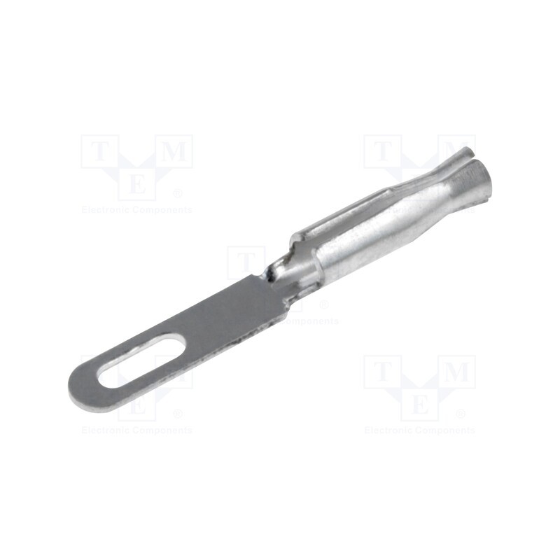 50 pcs : 1344A.21 - Tip: socket for solder pin, soldering, for cable, silver plated