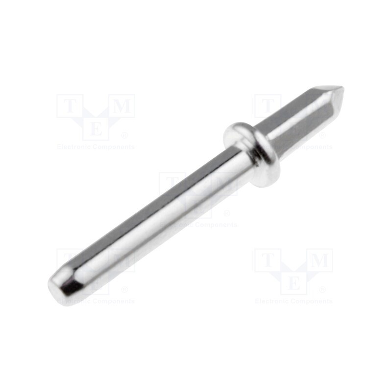 50 pcs : 1365F.61 - Tip: solder pin, THT, silver plated, brass, Ø: 1.3mm