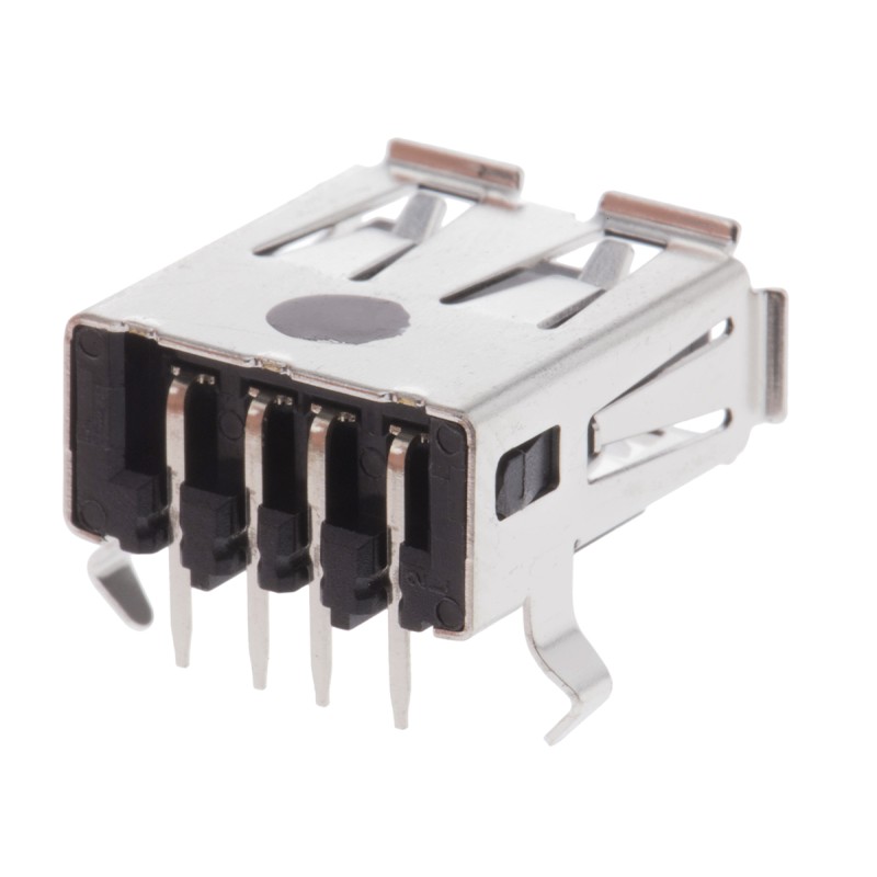 1 pcs - TE Connectivity Straight, Through Hole, Socket Type A USB Connector