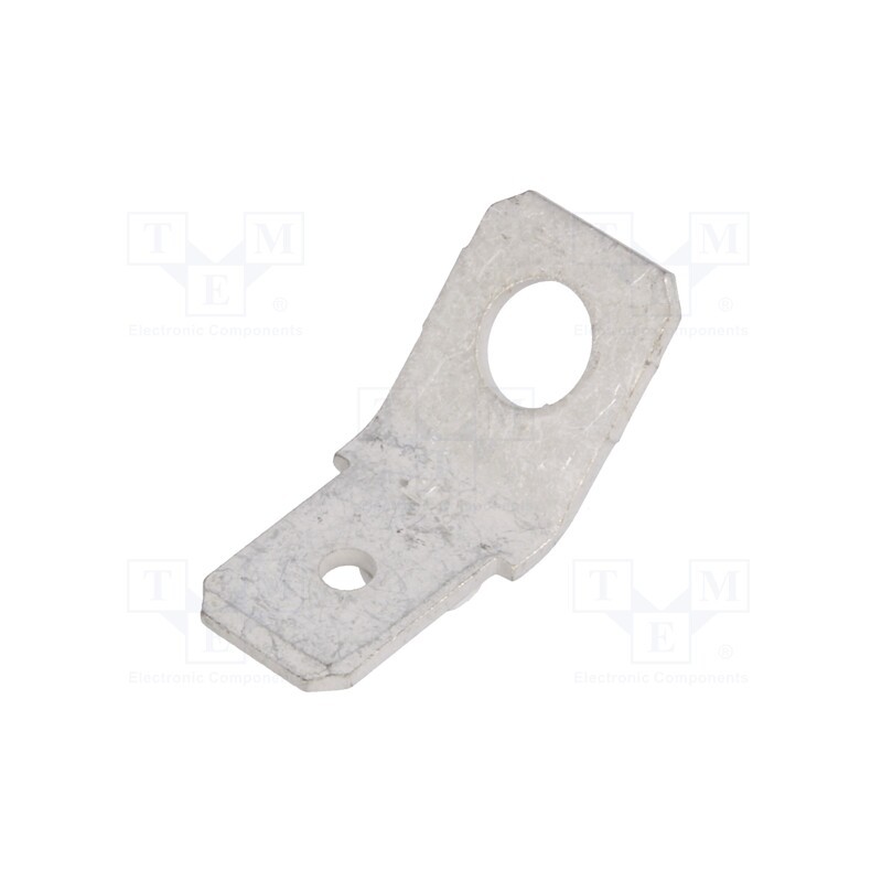 50 pcs : 140814-2 - Terminal: flat, 6.3mm, 0.8mm, male, M4, screw, brass, tinned