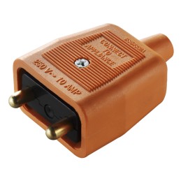 1 pcs - 2 Pole Cable Mount Female, Male Mains Inline Connector Rated At 10A