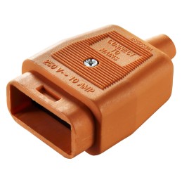 1 pcs - 2 Pole Cable Mount Female, Male Mains Inline Connector Rated At 10A